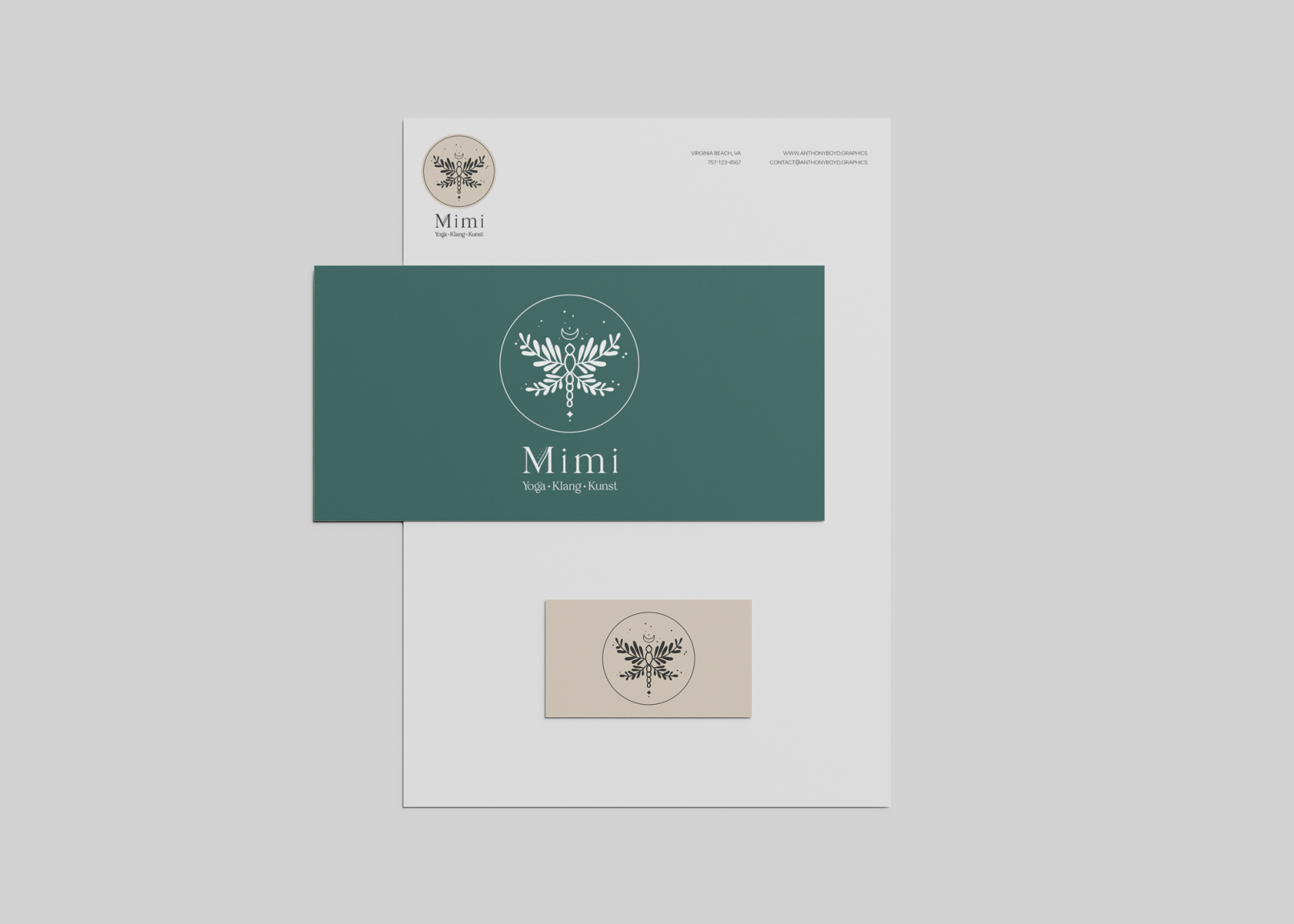 Logodesign Mimi – Yoga. Klang. Kunst.
