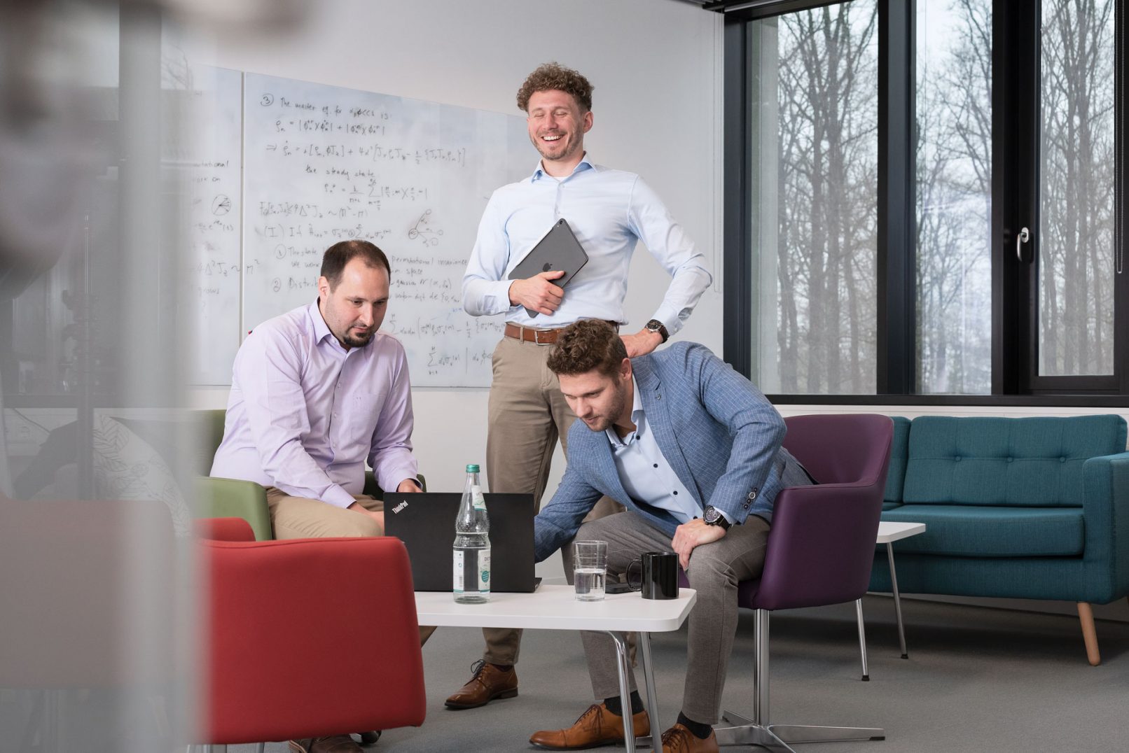 Mitarbeiter im Gespräch von der Diatope GmbH Ulm