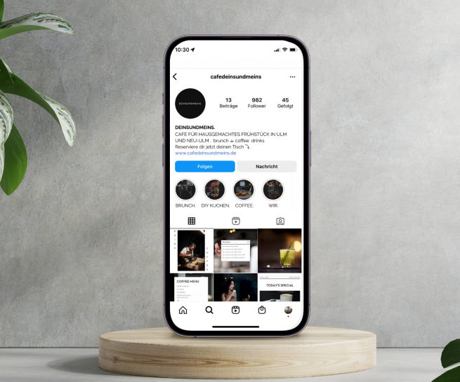 Instagram Feed cafe deins und meins