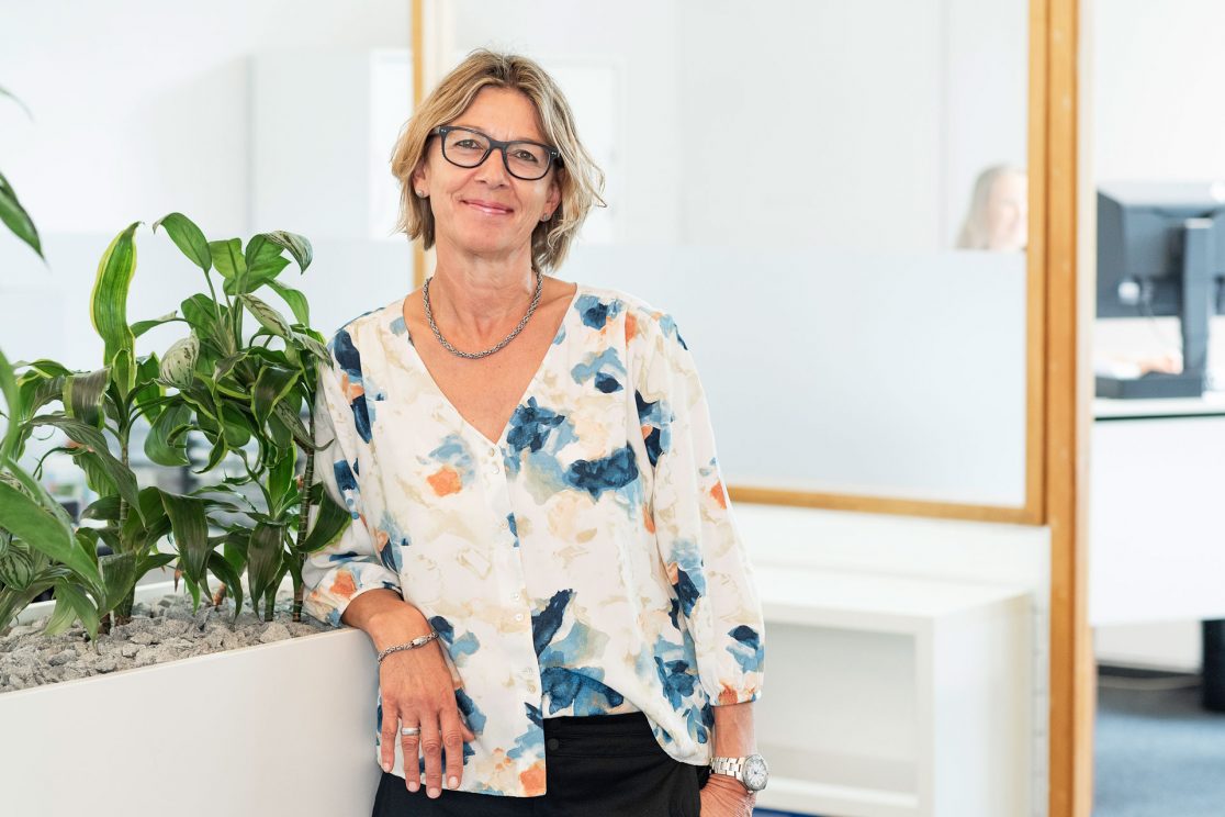 Foto von einer Mitarbeitern der Firma Glücksband Göppingen